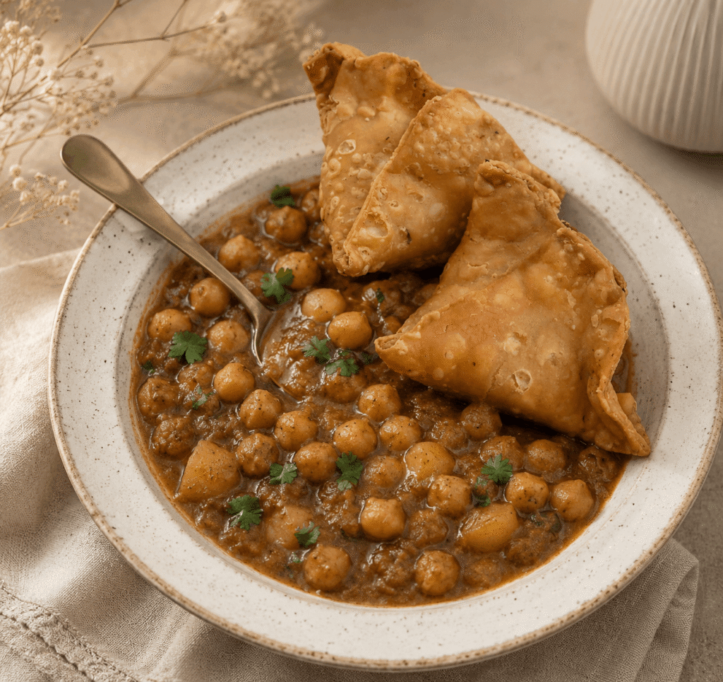Samosa with Chole